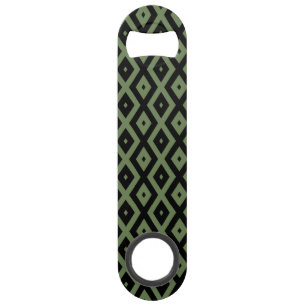 Motif en diamant vert olive et noir