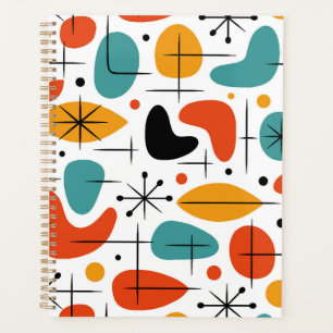 Motif en étoile éclatée de style Mid Century Moder