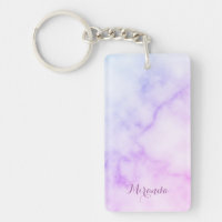 Motif en marbre arc-en-ciel avec nom personnalisé