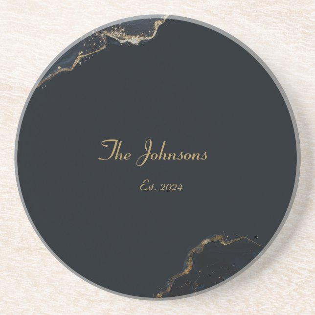 Motif en marbre personnalisable, Dessous de verre  (Devant)