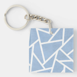 Motif en mosaïque bleu pâle et blanc