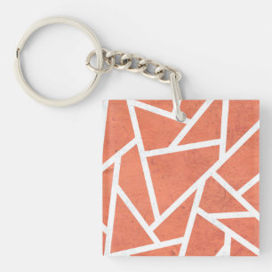 Motif en mosaïque orange mandarin