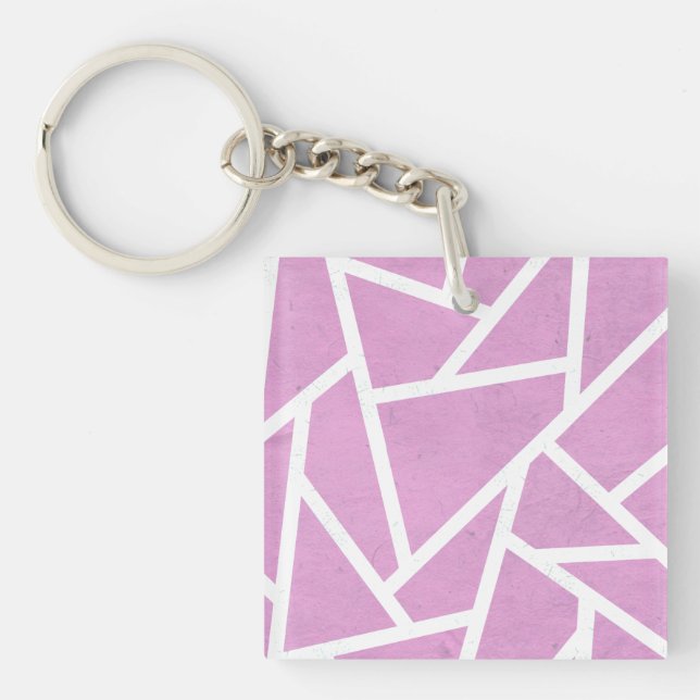 Motif en mosaïque rose et blanc (Devant)