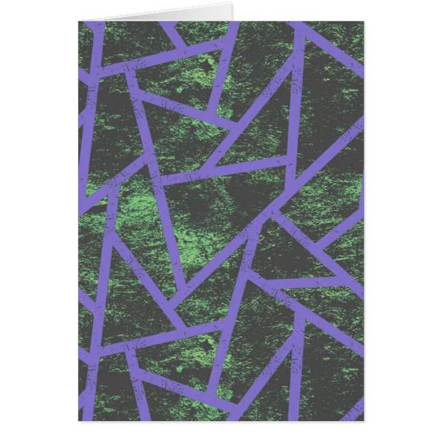 Motif en mosaïque violet et verte (Devant)