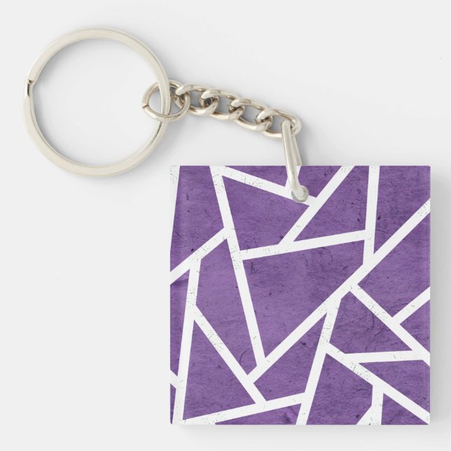 Motif en mosaïque violette et blanche (Devant)