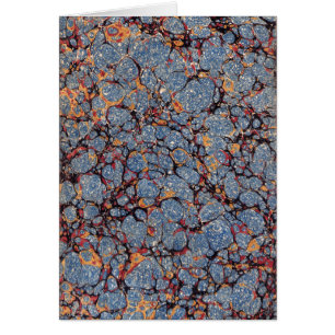 Motif en papier marbré bleu Merci Cartes