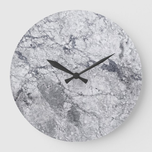 Motif en pierre de marbre Acrylique Horloge murale (Recto)