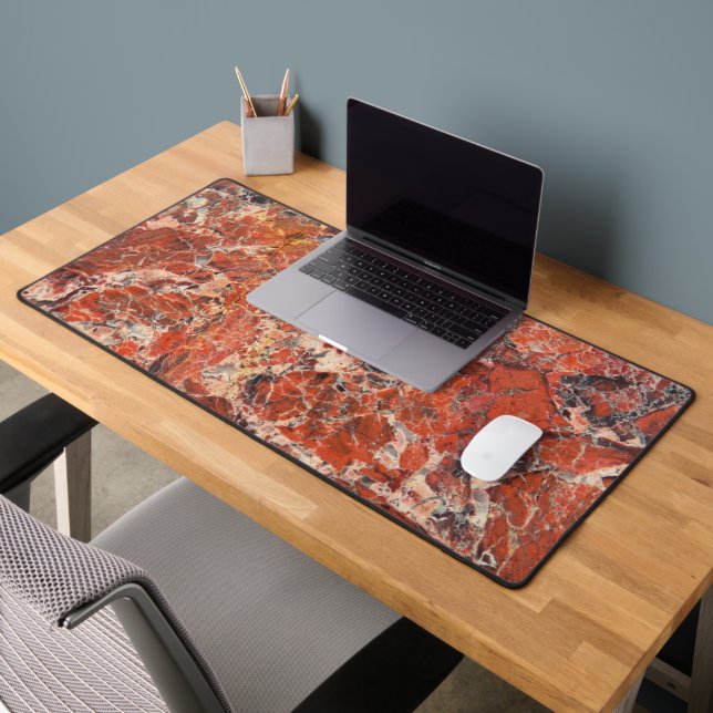 Motif en pierre orange Jasper (Bureau 2)