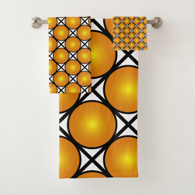 Motif en treillis noir blanc noir (En situation)