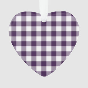 Motif En vichy violet et blanc