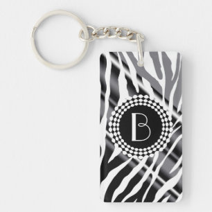 Motif et monogramme de zèbre de poster de animal