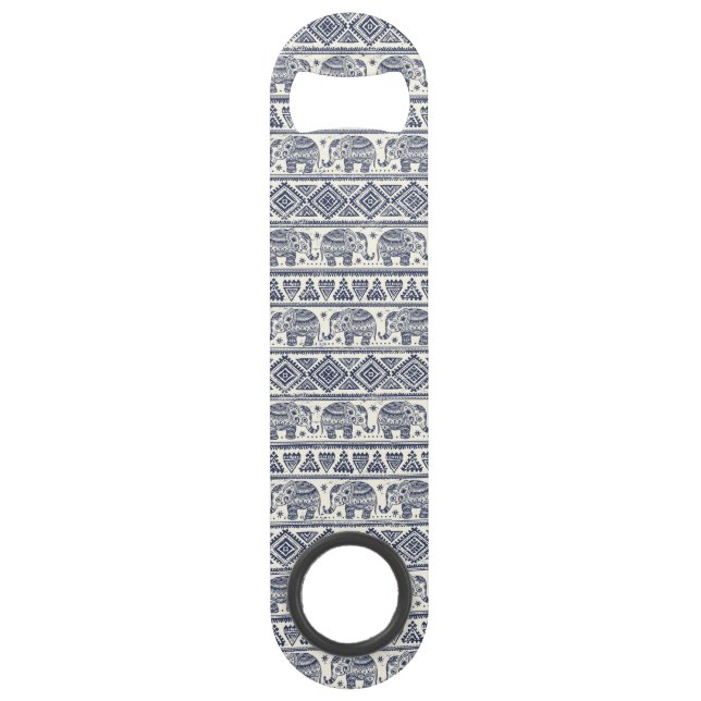 Motif ethnique bleu d'éléphant (Devant)