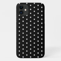 motif étoile blanche sur Coque noir-coque iphone m