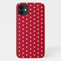 motif étoile blanche sur Coque rouge-coque iphone