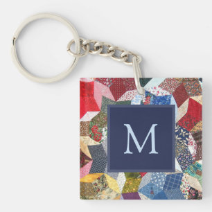Motif Étoiles Patchwork Découpage Monogramme