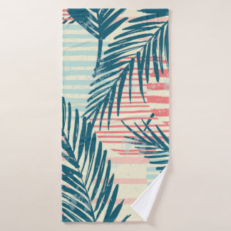 Motif exotique tendance sans couture avec palme et