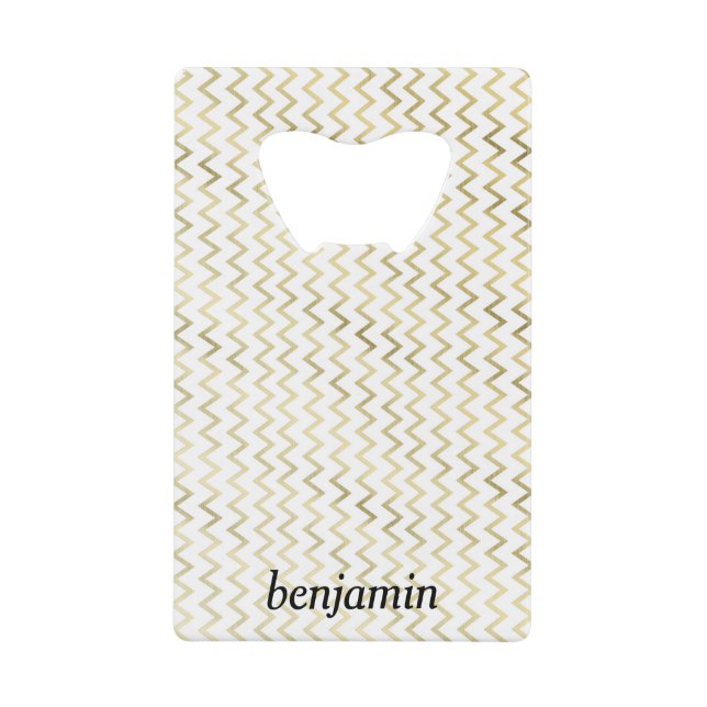Motif Faux Gold Zig-Zag personnalisé (Devant)