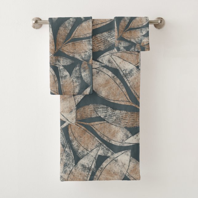 Motif feuille Brown Noir fumé (En situation)