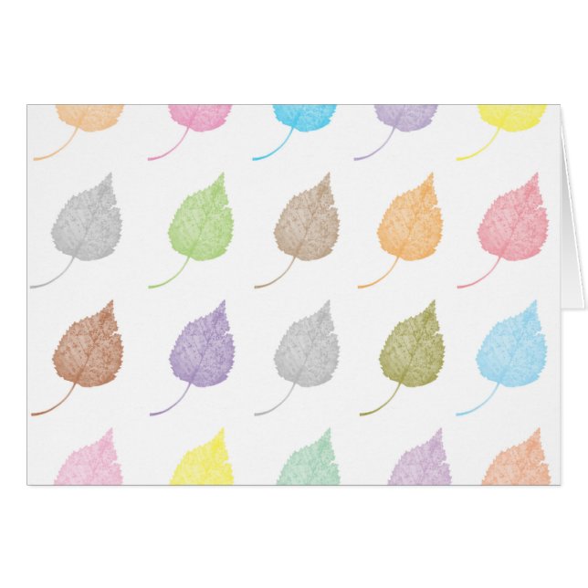 Motif feuille coloré (Devant horizontal)