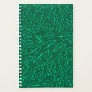 Motif Feuille de bouleau vert contemporain