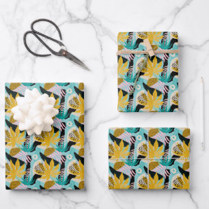 Motif Feuille de la forêt tropicale tropicale