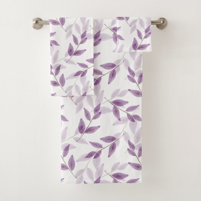 Motif Feuille de l'aquarelle en plumes (En situation)