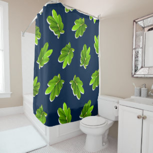 Motif feuille du rideau de douche Tropics