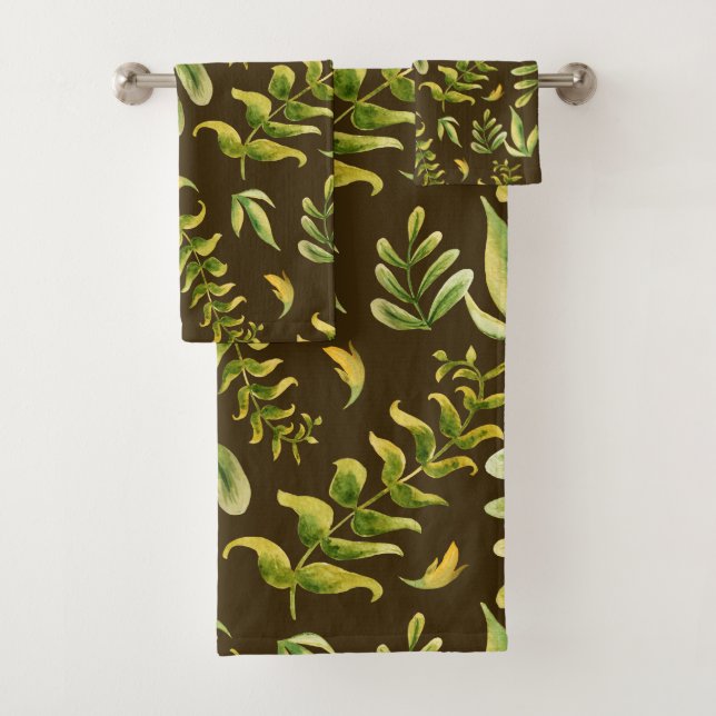 Motif Feuille Plante vert (En situation)