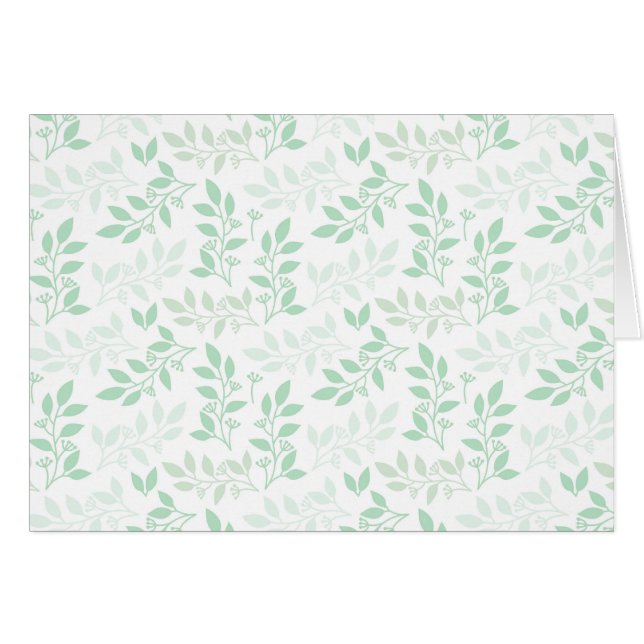 Motif Feuille vert (Devant horizontal)