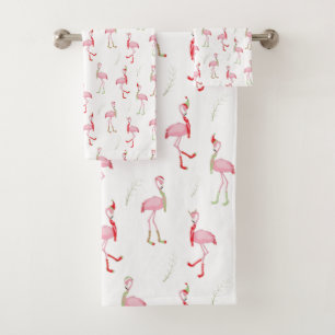 Motif Flamingo rose pâle de Noël