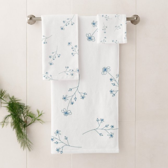Motif Fleur sauvage bleu (Créateur téléchargé)