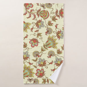 Motif fleuri décoratif avec des plantes délicats d