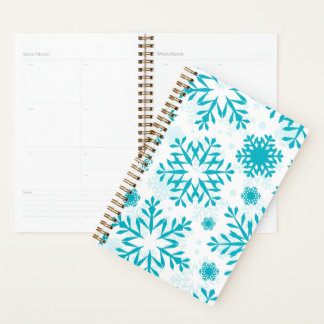 Motif Flocon de Neige Bleu
