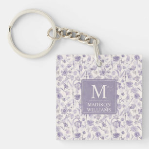 Motif floral aquarelle lavande violet fleurs