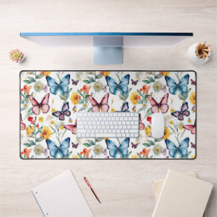 Motif floral aquarelle papillon élégant