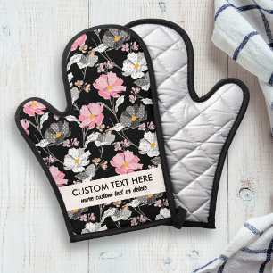 Motif floral blanc rose mou Ajouter un texte perso
