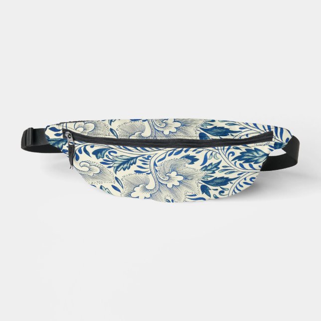 Motif Floral bleu Antique Design asiatique (Recto)