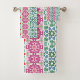 Motif floral bohème Mosaïque aquarelle