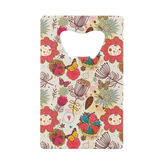 Motif floral dans le rétro style 4 (Devant)