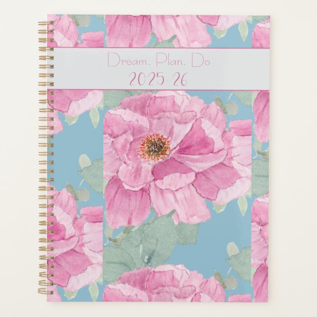 Motif floral de pivoine rose  (Devant)