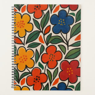 Motif floral de style rétro des années 1960