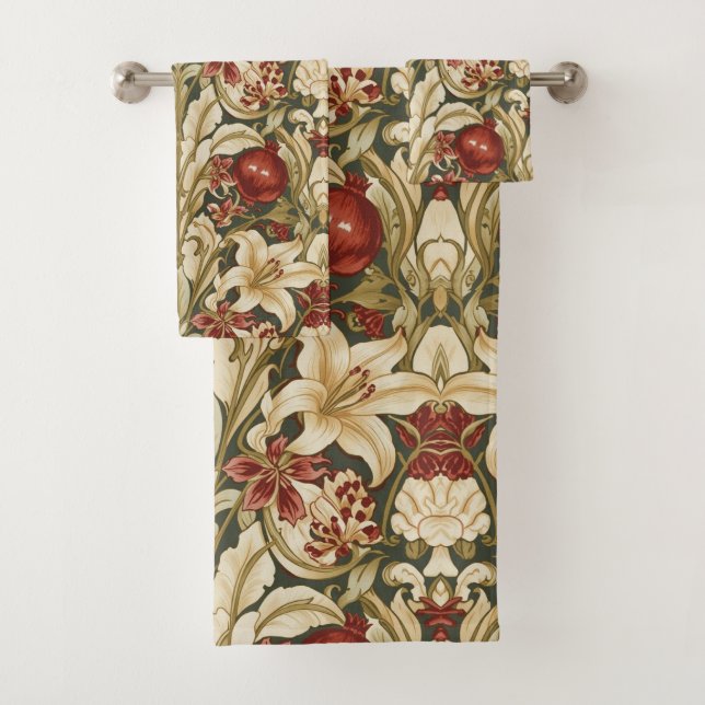 Motif floral de William Morris Lily et Grenade (En situation)