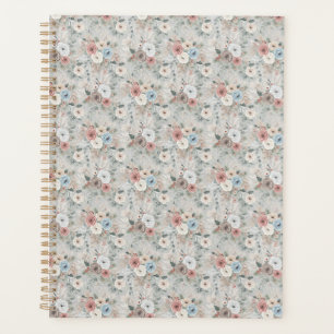 Motif floral d'hiver cosy