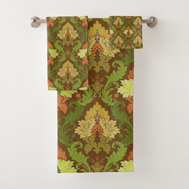 Motif floral élégant de damassé (En situation)