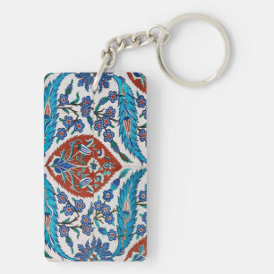 Motif floral en céramique turque