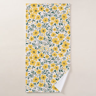 Motif floral incomparable, Petites fleurs jaunes.