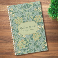 Motif floral jasmin vert 2026