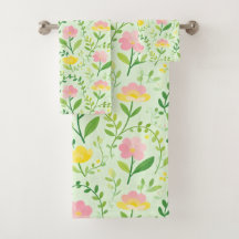 Motif floral pastel de printemps