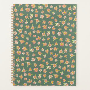 Motif floral rose foncé