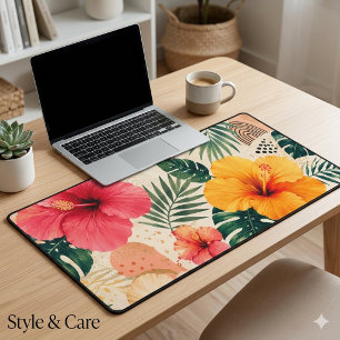 Motif floral sans couture d'Hibiscus tropical vibr